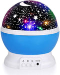 360° Rotating Starry Sky Night Light Projector Lamp – Multicolor LED Galaxy Lamp For Kids & Babies