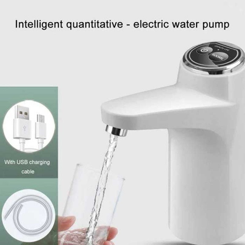 Touch Intelligent Electric Water Pump – Rechargeable Automatic Water Dispenser For Bottled Water | One-Touch Portable Drinking Water Pump (Random Color)